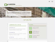 Tablet Screenshot of albioma.com